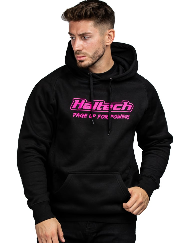 Haltech Classic Hoodie Black Pink - Extra Small