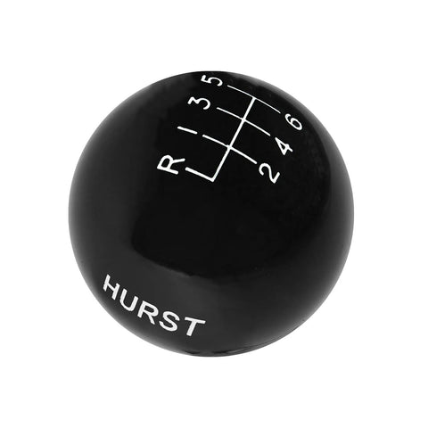 Hurst 1631225 Shift Knob - 6-Speed - Black - Ford