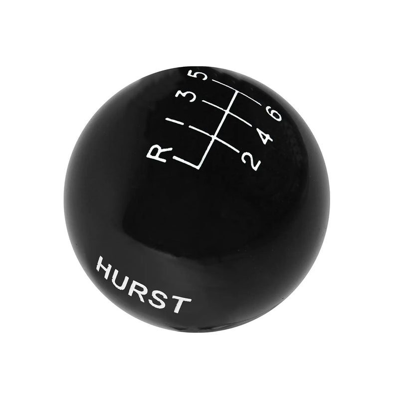 Hurst 1631225 Shift Knob - 6-Speed - Black - Ford