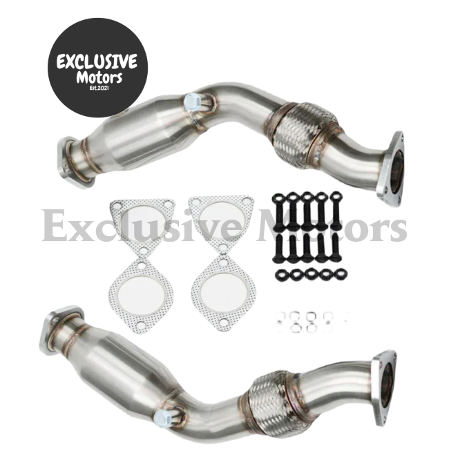 Nissan 07+ 350Z, 370Z, G37 Downpipe with Flexpipe (VQ35HR, VQ37HR)