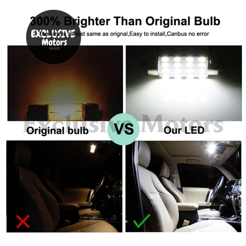 Toyota Hilux 9Pcs Canbus LED Interior Light Bulb Kit (2006-2015)