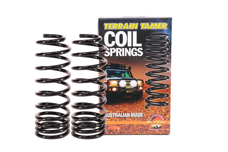 Terrain Tamer Toyota Prado KZJ95 20mm Raised Rear Springs - Comfort to 50kg - Terrain Tamer