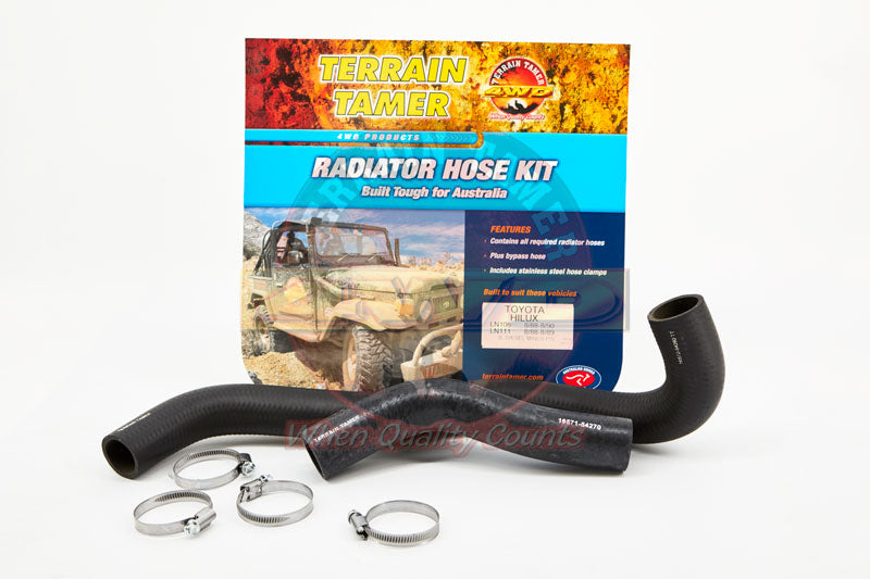 Terrain Tamer Toyota Hilux LN106 3L Radiator Hose Kit W/O Power Steering - Terrain Tamer