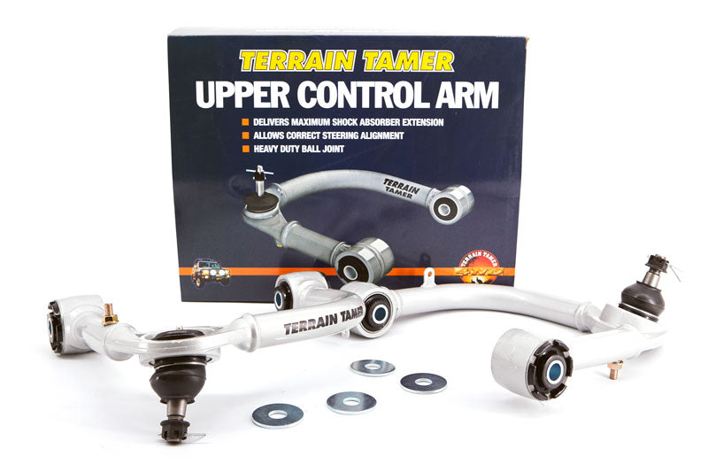 Terrain Tamer Toyota Hilux KUN26 N70 Upper Control Arms Pair 2” Raised With Heavy Duty Ball Joints And Giro Bushes - Terrain Tamer
