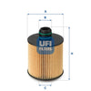 UFI Filters Oil Filter 25.083.00
