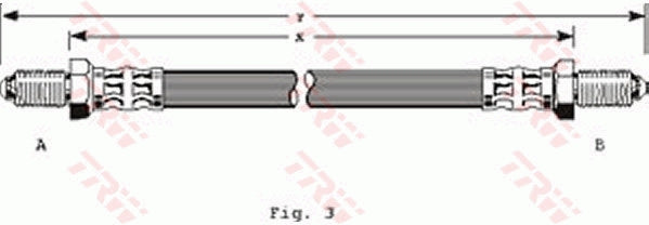 TRW Brake Hose PHC201