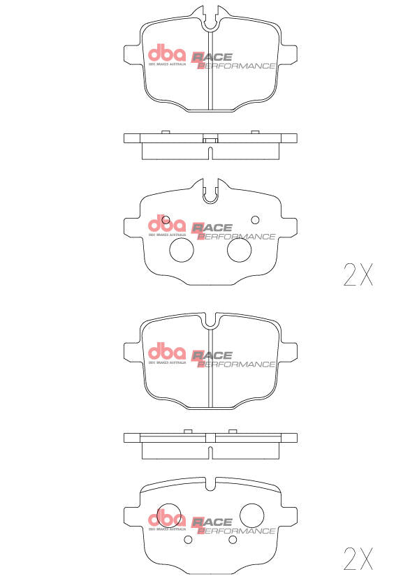 DBA Race Performance Brake Pad Set DB15109RP