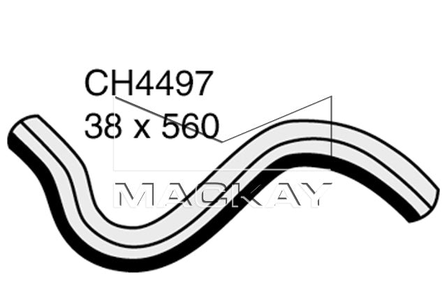 Mackay Top Radiator Hose CH4497