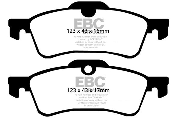 EBC Bmw Mini Cooper/S Rear Pads DP21389