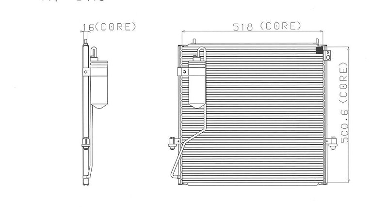 Denso AC Condenser A477-A374