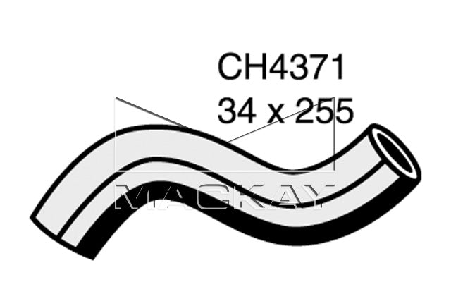 Mackay Top Radiator Hose CH4371