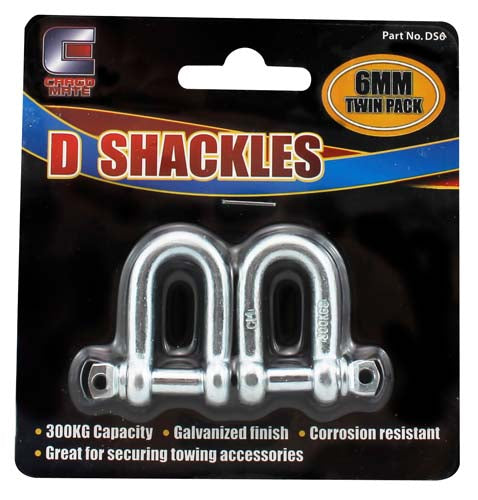 Cargo Mate D Shackle - Cargo Mate 6 Mm Pair DS6