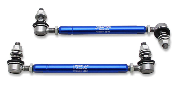 SuperPro Swaybar Link Front Kit HD Adjustable Fits Abarth