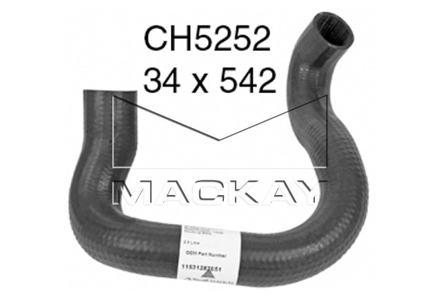 Mackay Bypass Heater Hose CH5252