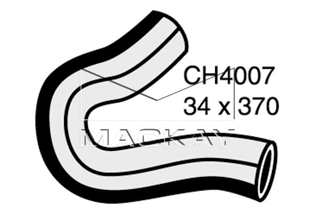 Mackay Top Radiator Hose CH4007