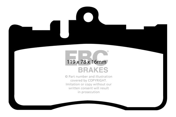 EBC Lexus Ls430 4.3 2000- Front Pads DP21622