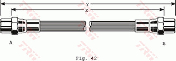 TRW Brake Hose PHA140