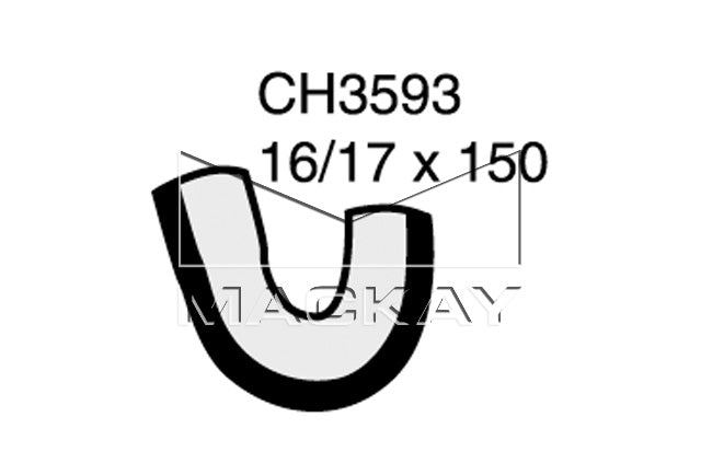Mackay Bypass Heater Hose CH3593