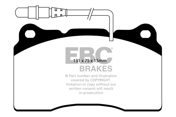 EBC Peugeot 607 3.0 2000- Front Pads DP21419