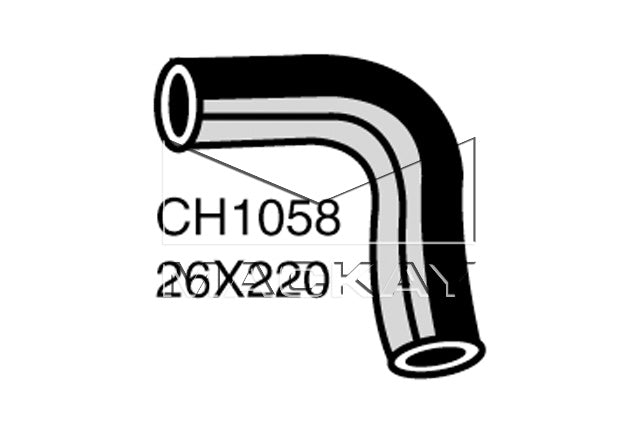 Mackay Top Radiator Hose CH1058