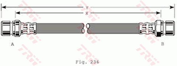 TRW Brake Hose PHA361