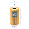 UFI Filters Oil Filter 25.008.00