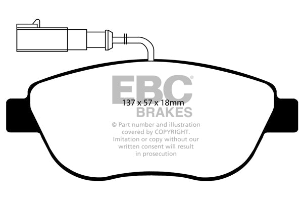 EBC Ultimax Oe Replacement Brake Pad Set DP1383