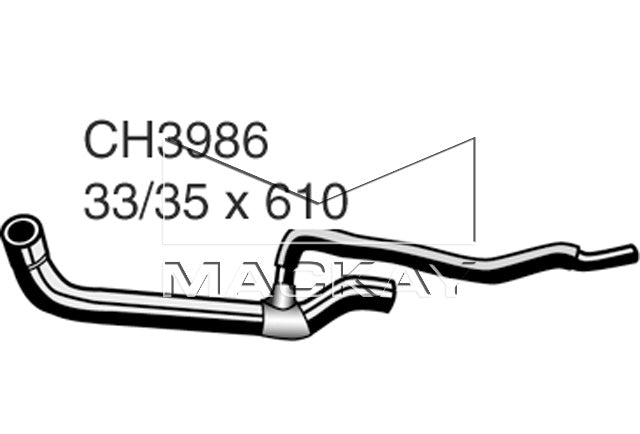 Mackay Top Radiator Hose CH3986