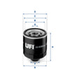 UFI Filters Oil Filter 25.VCC.01