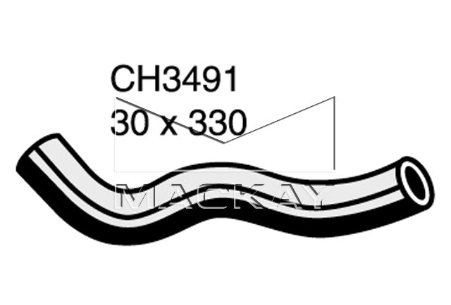Mackay Top Radiator Hose CH3491