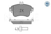 Meyle Brake Pad Set 025 253 2619/PD
