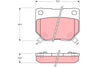 TRW Brake Pad Set GDB1007DT