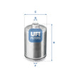 UFI Filters Fuel Filter 31.748.00