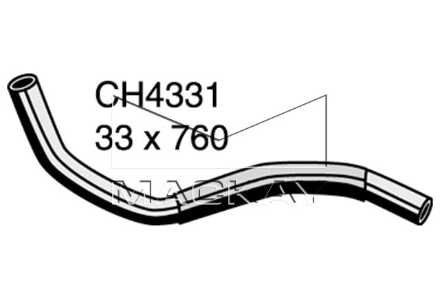 Mackay Bottom Radiator Hose CH4331