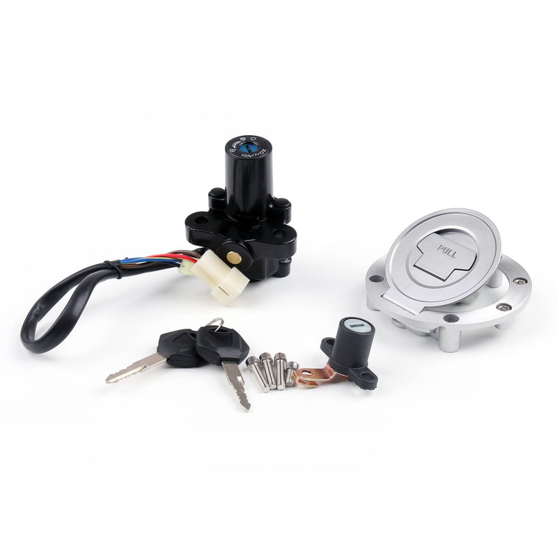 Yamaha MT03 YZF R6 R1 99-12 Generic Ignition Switch Fuel Gas Cap Seat Lock Set Fit
