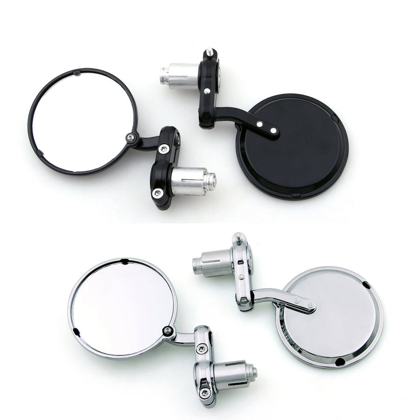 Universal Motorcycle bike 1'' Bar End Rear Side View Mirrors Cafe Racer Generic