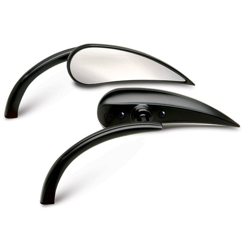 Mirrors Teardrop Chrome Fit Honda Suzuki Kawasaki Victory Harley Generic