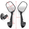 Yamaha YZF R6 2006-2007 Black Generic Racing Mirror Mirrors