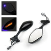 SUZUKI GSXR 600 750 1000 Hayabusa GSF SV Katana TL1000R Black Generic Pair LED Mirrors