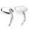 Harley Cruiser Touring Generic Diamond Rear View Mirrors Motorcycle Fit