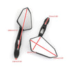 Yamaha Honda Suzuki Kawasaki BMW Aprilia Generic Rear View Mirrors M8/M10 Pair
