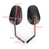 Harley Street Glide Softail XL883 XL1200 Road Glide Generic Rear View Mirrors Pair