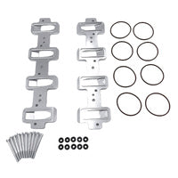 for LS Cathedral Port Cylinder Head Aluminium Intake Manifold Adapter Plate Kit