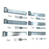 6 Pcs Zinc Plated Tray Side Board Hinge Utes Trailers 240mm Strap Nylon Bush For Ford For Toyota For Mitsubishi For Nissan