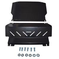 Black Bash Plate Set Fit For Mitsubishi Pajero NS NT NW NX Underbody Guard 2006-2022