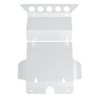 Bash Plate Sump Guard 3mm Silver Powder Coated Fit For Toyota Hilux 2005-2015 2pc