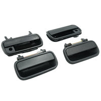 4 Pcs Textured Black Front Rear Outer Door Handle Fit For Toyota Hilux 1988-2005
