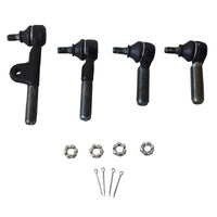 Steering Tie Rod End Kit Relay Rod Set Fit For Landcruiser 80 Series HZJ80R HDJ80R