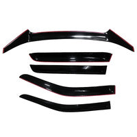 Bonnet Protector &amp; Weather Shields Visor Fit For Isuzu D-Max Dual Cab MY21 2020-2024