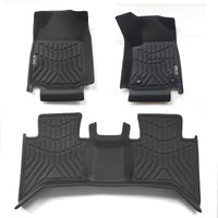 3D All Weather Floor Mats for TOYOTA HILUX Dual Cab 2016-2020 Matt Black